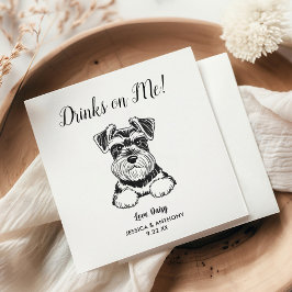 Guardanapos de Cocktail para Casamento de Cachorro