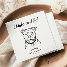 Guardanapos de Cocktail para Casamento de Cachorro