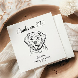 Guardanapos de Cocktail para Casamento de Cachorro