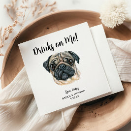 Guardanapos de Cocktail para Casamento de Cachorro