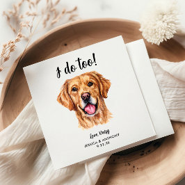 Guardanapos de Cocktail para Casamento de Cachorro
