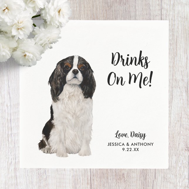 Guardanapos de Cocktail para Casamento de Cachorro (Criador carregado)