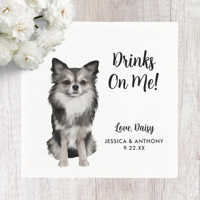 Guardanapos de Cocktail para Casamento de Cachorro (Criador carregado)