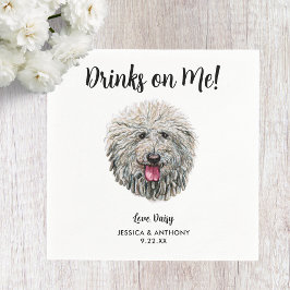 Guardanapos de Cocktail para Casamento de Cachorro