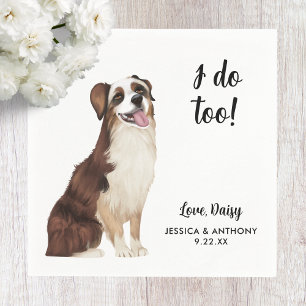 Guardanapos de Cocktail para Casamento de Cachorro