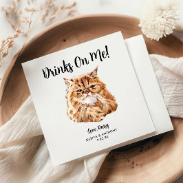 Guardanapos de Cocktail para Casamento de Gato