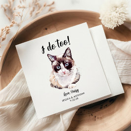 Guardanapos de Cocktail para Casamento de Gato