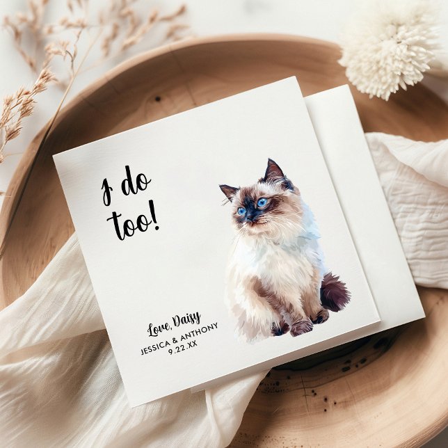 Guardanapos de Cocktail para Casamento de Gato (Criador carregado)