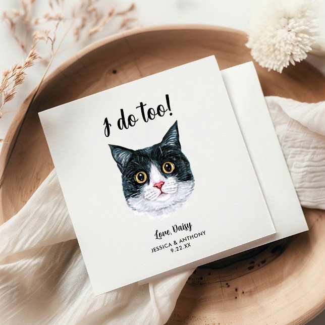 Guardanapos de Cocktail para Casamento de Gato (Criador carregado)