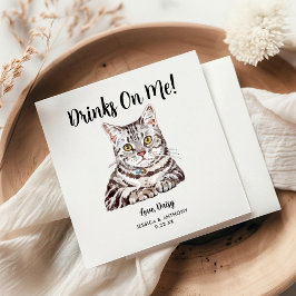Guardanapos de Cocktail para Casamento de Gato