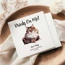 Guardanapos de Cocktail para Casamento de Gato