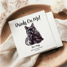 Guardanapos de Cocktail para Casamento de Gato
