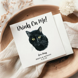 Guardanapos de Cocktail para Casamento de Gato