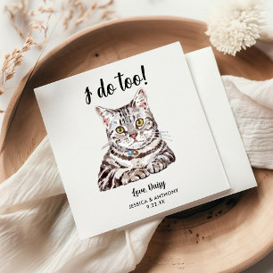Guardanapos de Cocktail para Casamento de Gatos