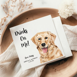 Guardanapos de Cocktail para Casamento de Pet