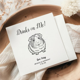Guardanapos de Cocktail para Casamento de Porquinh