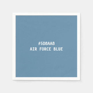 Guardanapos de Código de Cor Hex Azul da Força Aér
