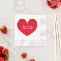 Guardanapos de coquetel cunhados para casamento ou