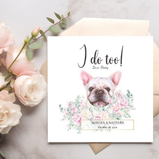 Guardanapos de coquetel de casamento de cachorro B