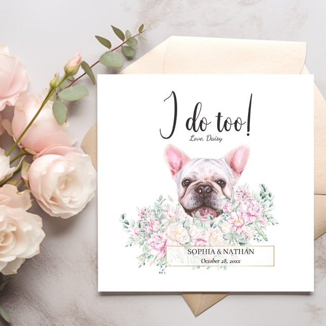 Guardanapos de coquetel de casamento de cachorro B (Criador carregado)