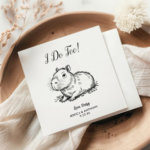 Guardanapos de coquetel para casamento de cachorro