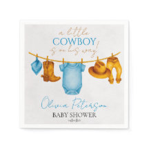 Guardanapos de Cowboy Azul Empoeirado Churrasco Be