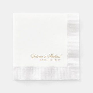 Guardanapos de Decoração de Casamento com Nomes Ma