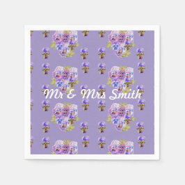 Guardanapos de Decoração de Poppy Desbotada Laranj