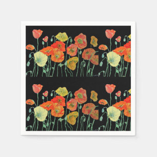 Guardanapos de decoração laranja Poppy Desbotado P