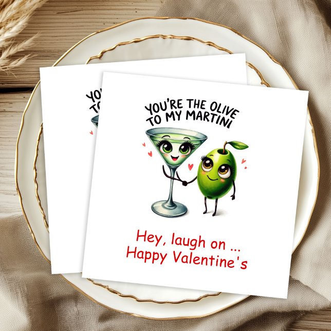 Guardanapos de Dia dos Namorados com Nome Personal (Cute Cartoon Food Love Valentine Napkins)