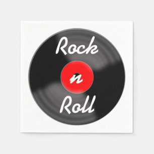 Guardanapos de discos de Rock n Roll