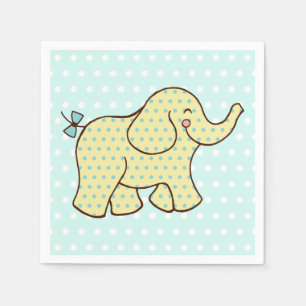 Guardanapos de Elefante Amarelo Aqua