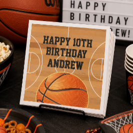 Guardanapos de Feliz Aniversário de Basquetebol