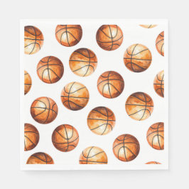 Guardanapos de festa de basquete