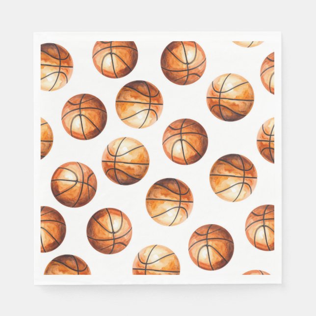 Guardanapos de festa de basquete (Frente)
