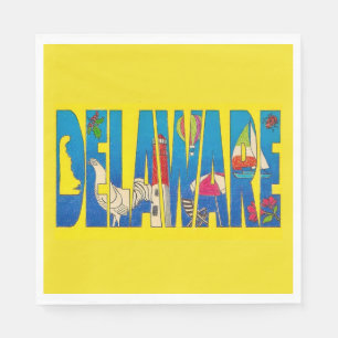 Guardanapos de festa de Delaware