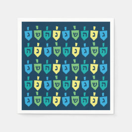 Guardanapos de festa de dreidel de Hanukkah