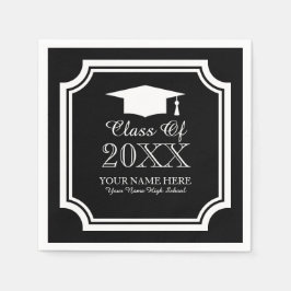 Guardanapos de festa de formatura personalizados p