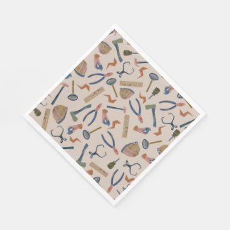 Guardanapos de festa Ferramentas de construção de 