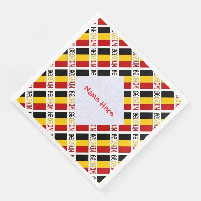 Guardanapos de festa personalizados com a bandeira (Canto)