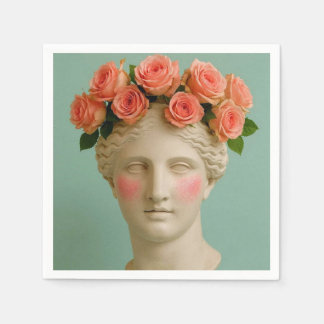 Guardanapos de flores gregos antigos.