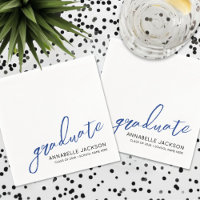 Guardanapos de Formatura Azuis Personalizados