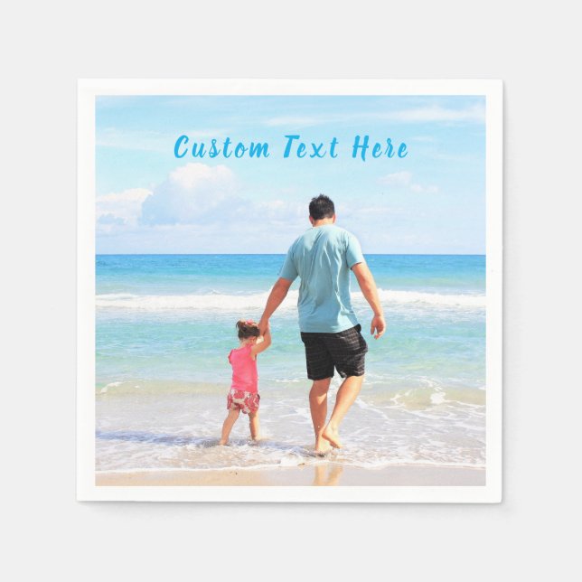 Guardanapos de Foto Personalizados com Texto de Su (Frente)