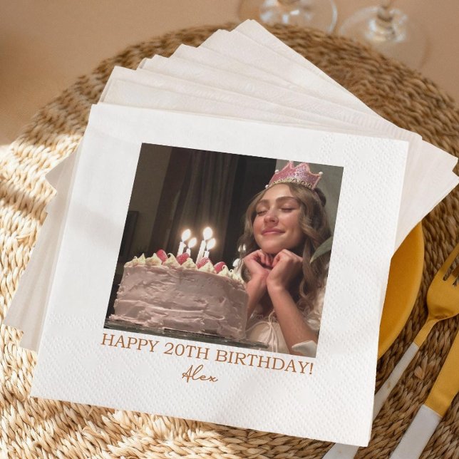 Guardanapos de Foto Personalizados com Texto - Per (Criador carregado)