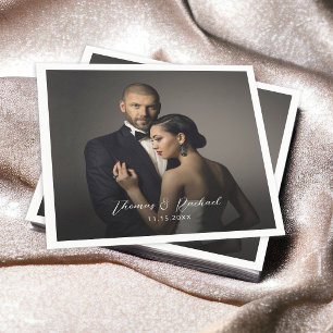Guardanapos de Foto Personalizados para Noiva e No