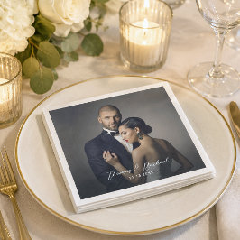 Guardanapos de Foto Personalizados para Noiva e No