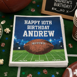 Guardanapos de Futebol Feliz Aniversário