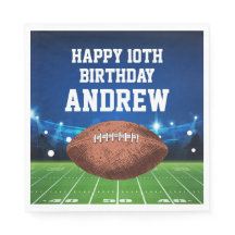 Guardanapos de Futebol Feliz Aniversário