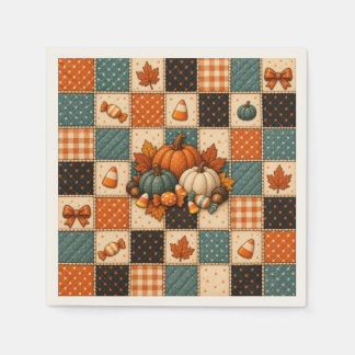 Guardanapos de Halloween com Colcha de Retalhos de