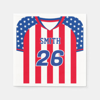 Guardanapos de Jersey de Futebol EUA Personalizado